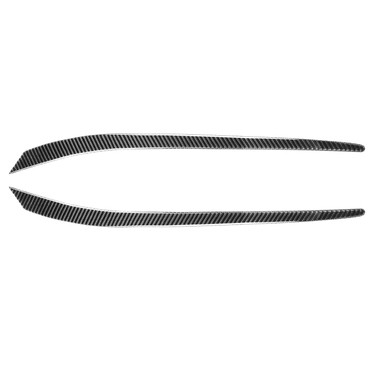 2 PCS / Set Carbon Fiber Car Lamp Eyebrow Decorative Sticker for Mitsubishi Lancer EVO 2008-2014, Drop Glue Version, For Mitsubishi Lancer EVO 2008-2014