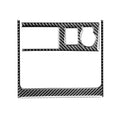 2 PCS / Set Carbon Fiber Car Cigarette Lighter Panel Decorative Sticker for Toyota 4Runner 2010-2020, Cigarette Lighter Panel