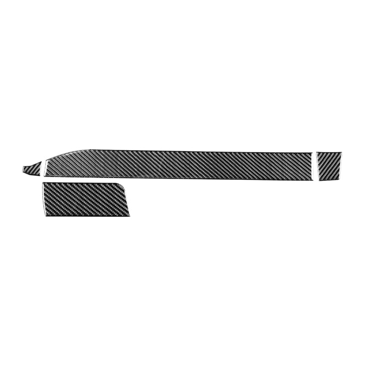 4 PCS / Set Carbon Fiber Car Center Console Decorative Sticker for Toyota 4Runner 2010-2020, Suitable for Left Driving, Center Console