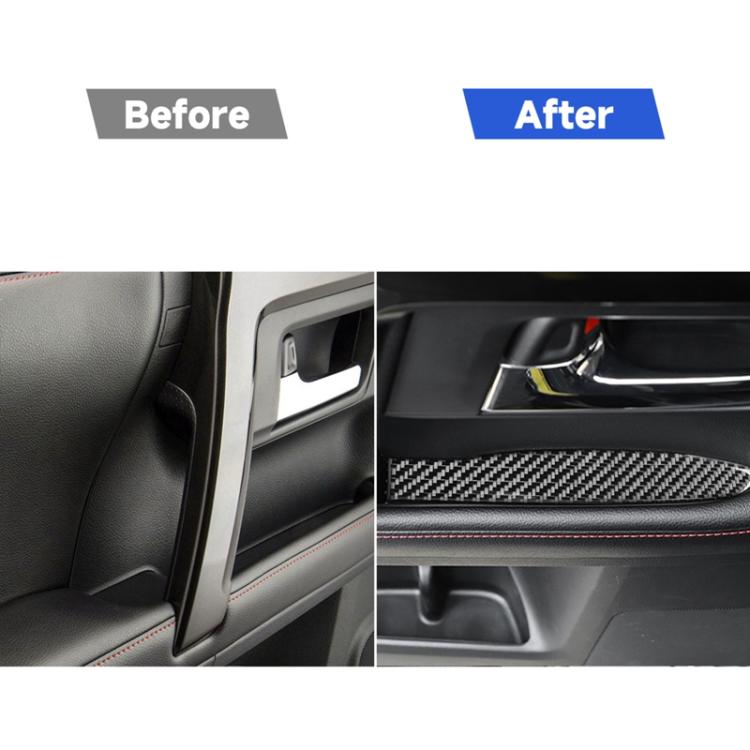 8 PCS / Set Carbon Fiber Car Door Storage Slot Decorative Sticker for Toyota 4Runner 2010-2020, Door Storage Slot