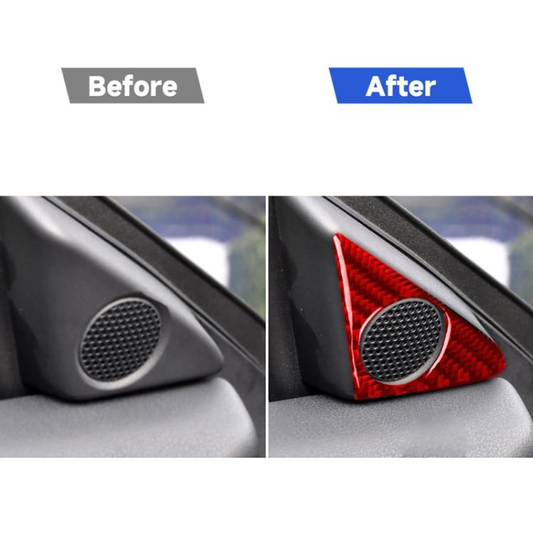 Carbon Fiber Car Door Horn Decorative Sticker for Nissan GTR R35 2008-2016, Left and Right Driving Universal, Door Horn