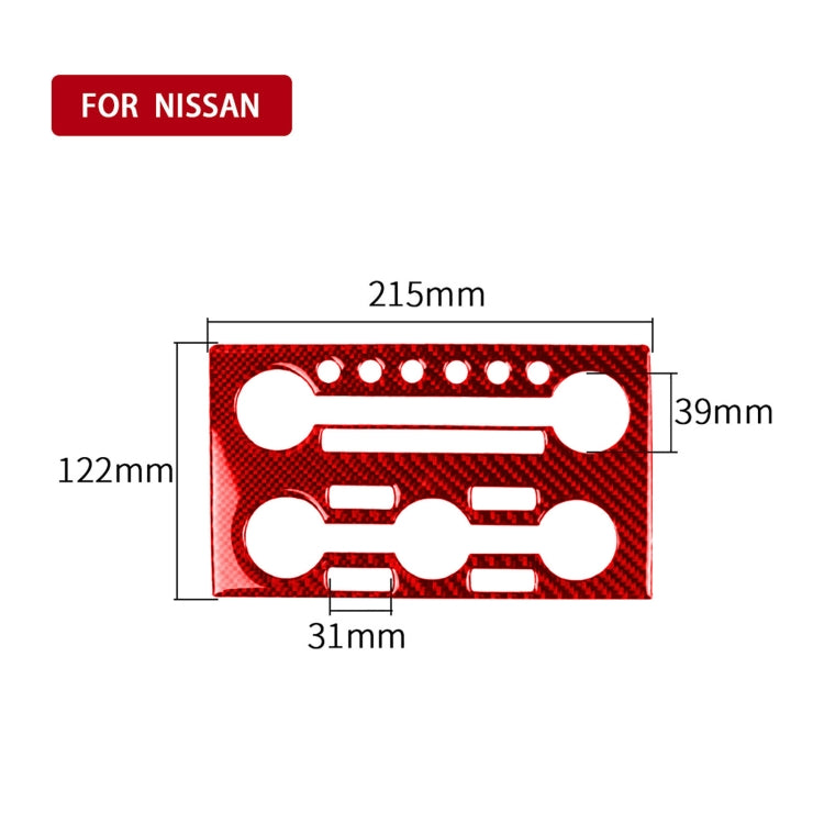 Carbon Fiber Car Instrument Control Panel Decorative Sticker for Nissan GTR R35 2008-2016, Left Driving, Instrument Control Panel , Left Driving