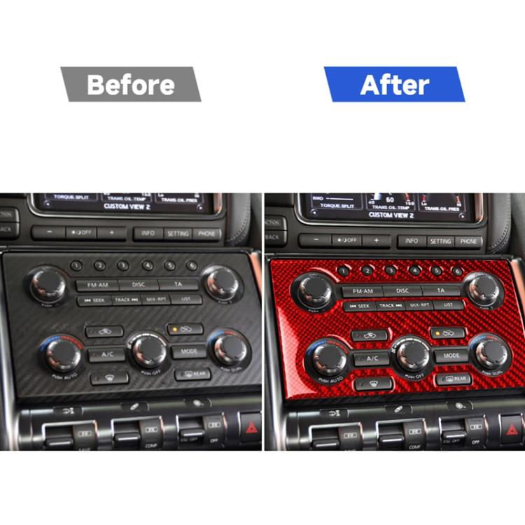 Carbon Fiber Car Instrument Control Panel Decorative Sticker for Nissan GTR R35 2008-2016, Left Driving, Instrument Control Panel , Left Driving