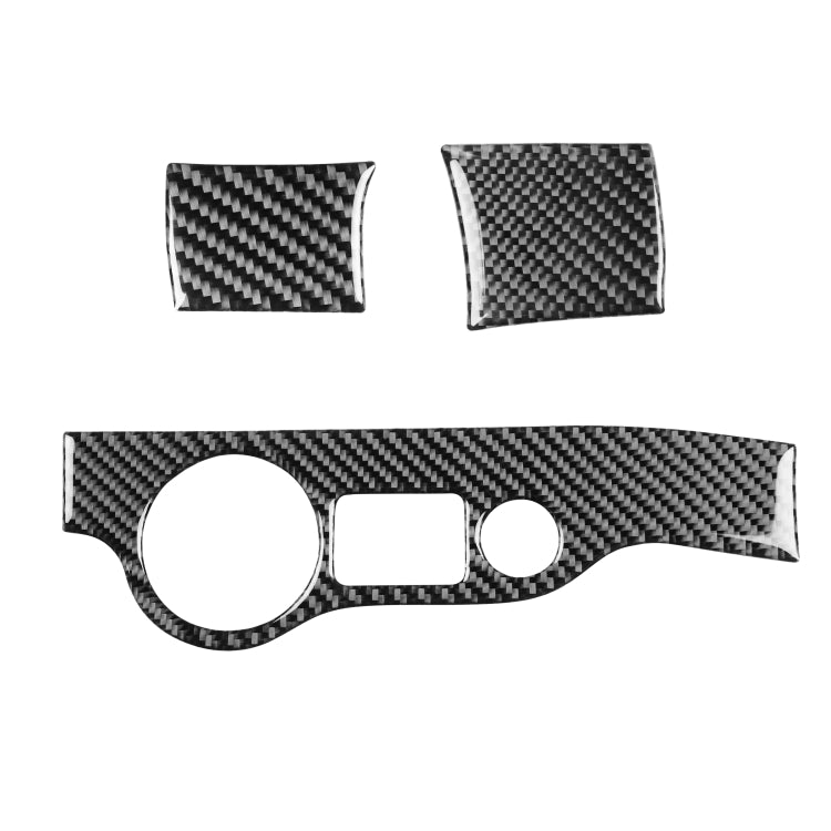 Carbon Fiber Car Headlight Panel Decorative Sticker for Dodge Challenger 2015 to Now, Left Driving, Headlight Panel