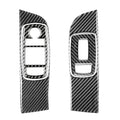 Carbon Fiber Car Window Lift Set Decorative Sticker for Dodge Challenger 2015 to Now, Left Driving, Window Lift Set