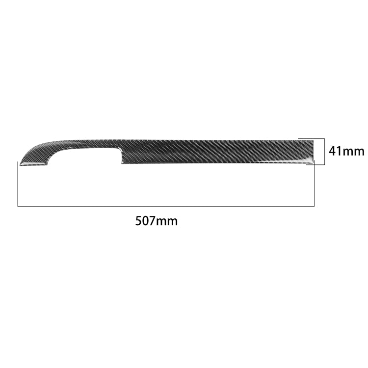 Carbon Fiber Car Co-pilot Storage Bar Decorative Sticker for Dodge Challenger 2015 to Now, Left Driving, Co-pilot Storage Bar