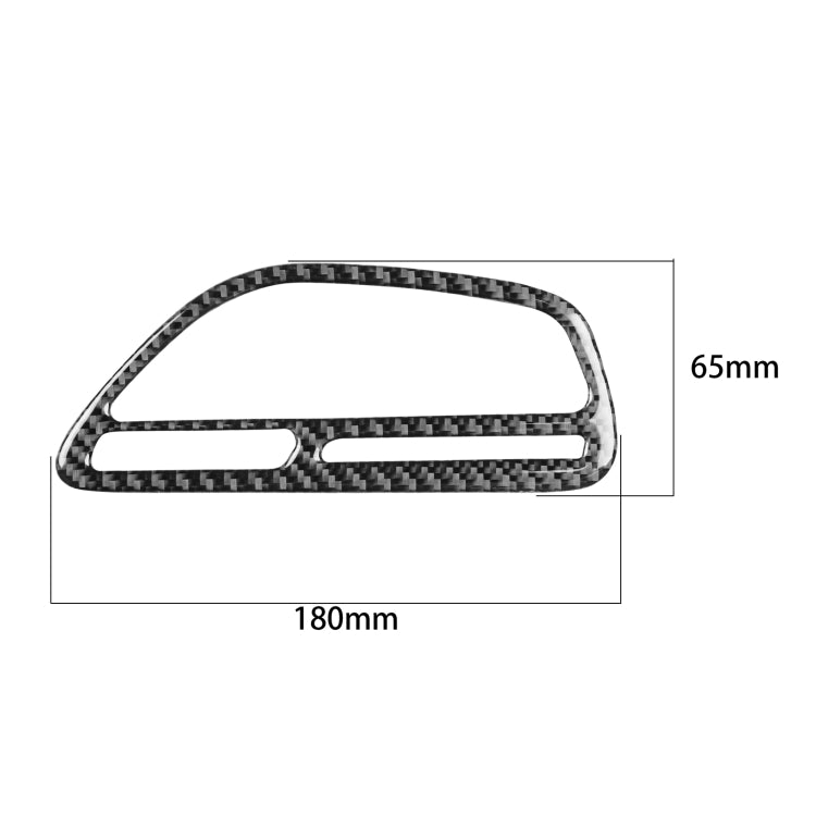 Carbon Fiber Car Instrument Right Air Outlet Decorative Sticker for Dodge Challenger 2015 to Now, Left Driving, Instrument Right Air Outlet