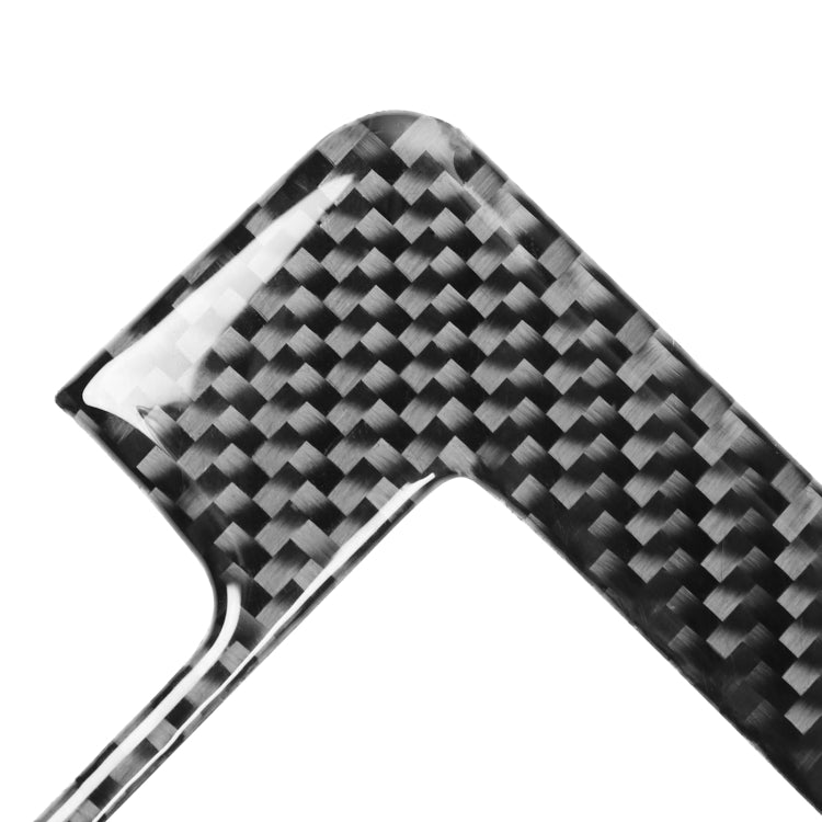 Carbon Fiber Car Navigation Frame Decorative Sticker for Dodge Challenger 2015 to Now, Left Driving, Navigation Frame