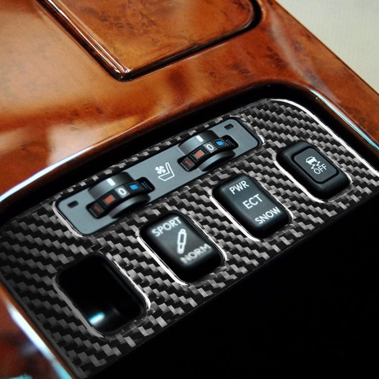 Carbon Fiber Car Seat Control Panel Decorative Sticker for Lexus GS 2006-2011,Left and Right Drive Universal, Seat Control Panel