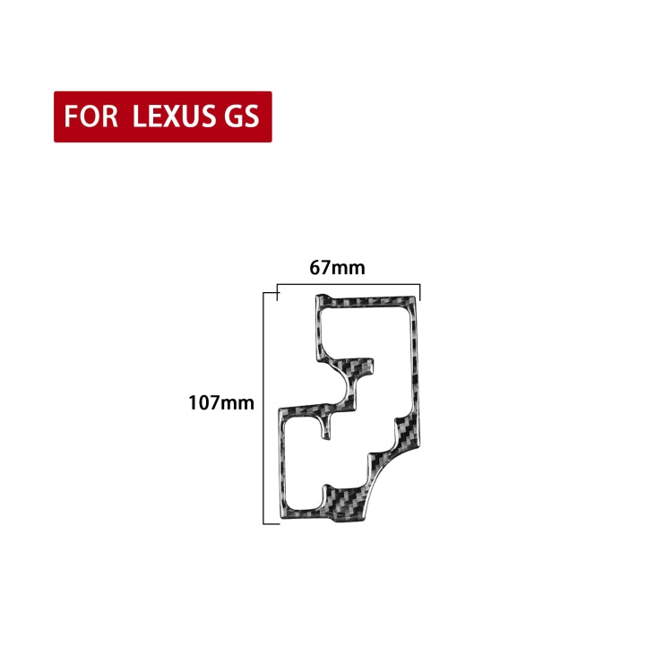 Carbon Fiber Car Gear Panel Inner Frame A Version Decorative Sticker for Lexus GS 2006-2011,Left Drive, Gear Panel Inner Frame A Version,Left Drive