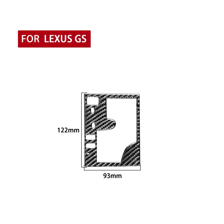Carbon Fiber Car Gear Panel Outside Frame A Version Decorative Sticker for Lexus GS 2006-2011,Left Drive, Gear Panel Outside Frame A Version,Left Drive