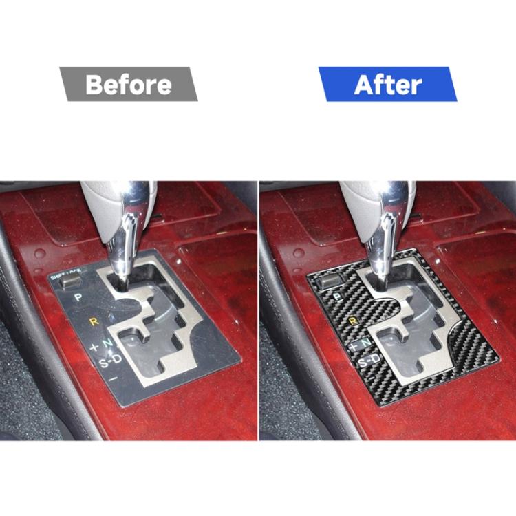 Carbon Fiber Car Gear Panel Outside Frame A Version Decorative Sticker for Lexus GS 2006-2011,Left Drive, Gear Panel Outside Frame A Version,Left Drive