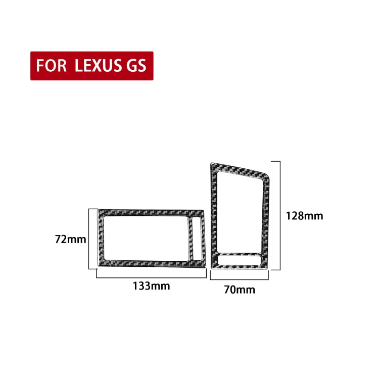 2 PCS / Set Carbon Fiber Car Left and Right Air Outlets Decorative Sticker for Lexus GS 2006-2011,Right Drive, Left and Right Air Outlets,Right Drive
