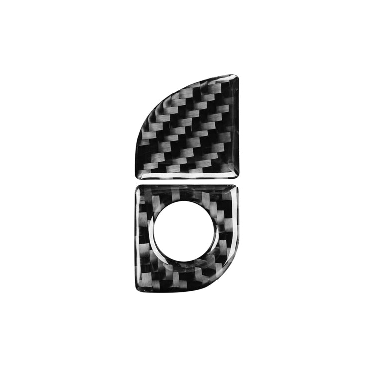 2 PCS / Set Carbon Fiber Car Storage Box Switch Decorative Sticker for Lexus GS 2006-2011,Left Drive, Storage Box Switch,Left Drive