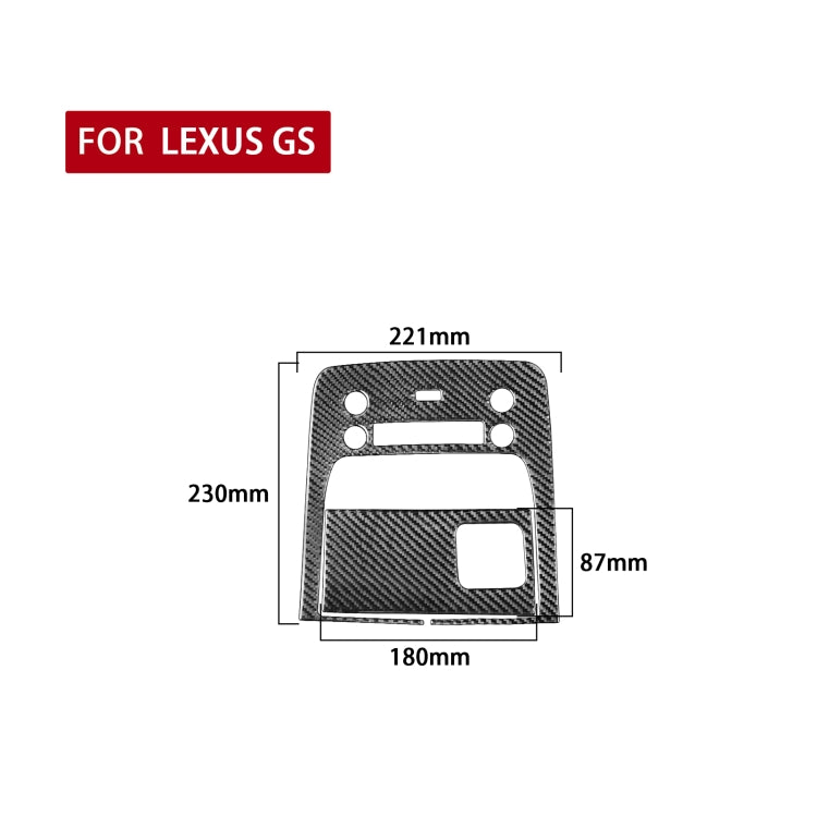 2 PCS / Set Carbon Fiber Car Reading Light Panel B Version Decorative Sticker for Lexus GS 2006-2011,Left and Right Drive Universal, Reading Light Panel B Version