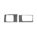 2 PCS / Set Carbon Fiber Car Central Control Card Box Panel Decorative Sticker for Honda CRV 2007-2011, Right Drive, Central Control Card Box ,Right Drive