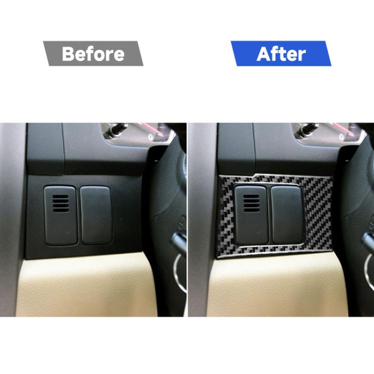 2 PCS / Set Carbon Fiber Car Central Control Card Box Panel Decorative Sticker for Honda CRV 2007-2011, Right Drive, Central Control Card Box ,Right Drive