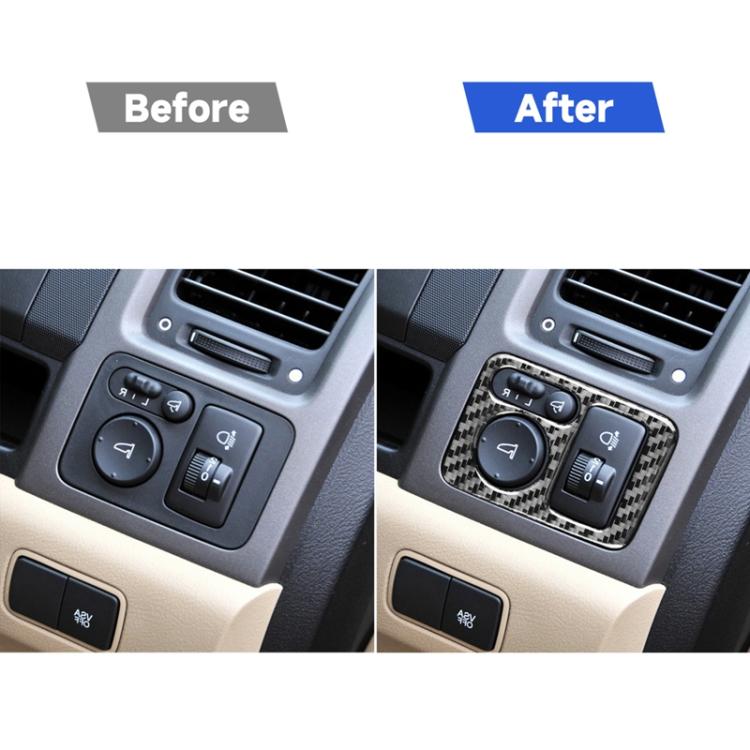Carbon Fiber Car Rearview Mirror Adjustment Switch Frame Decorative Sticker for Honda CRV 2007-2011,Right Drive, Rearview Mirror Adjustment Switch Frame,Right Drive