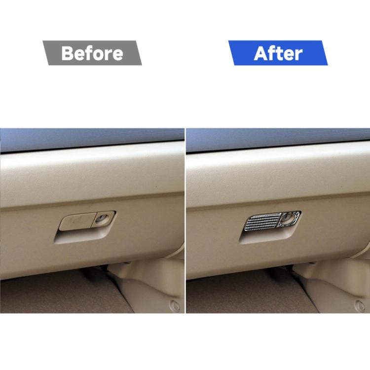 2 PCS / Set Carbon Fiber Car Glove Box Opening Frame Decorative Sticker for Honda CRV 2007-2011,Right Drive, Glove Box Opening Frame,Right Drive