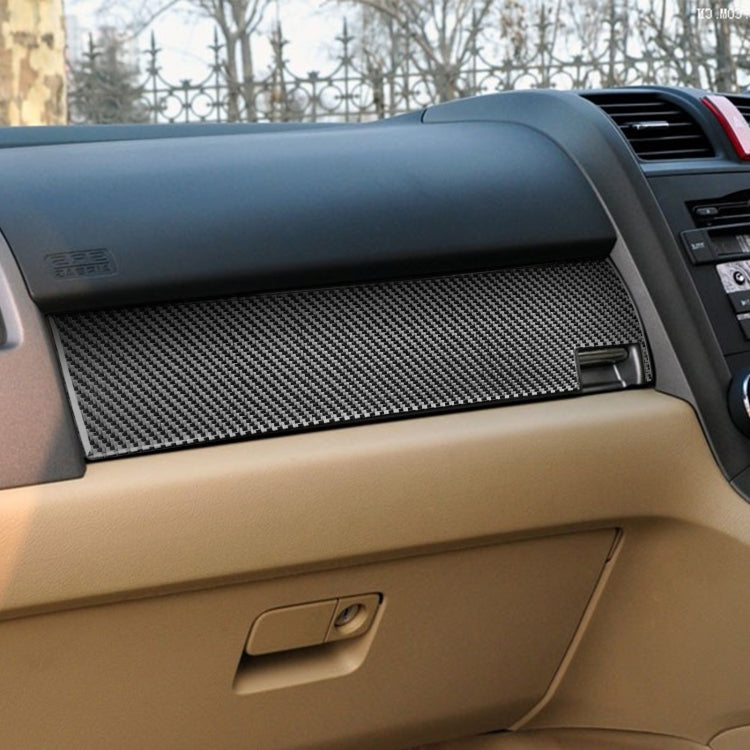 Carbon Fiber Car Co-pilot Glove Box Panel Decorative Sticker for Honda CRV 2007-2011,Right Drive, Co-pilot Glove Box Panel ,Right Drive