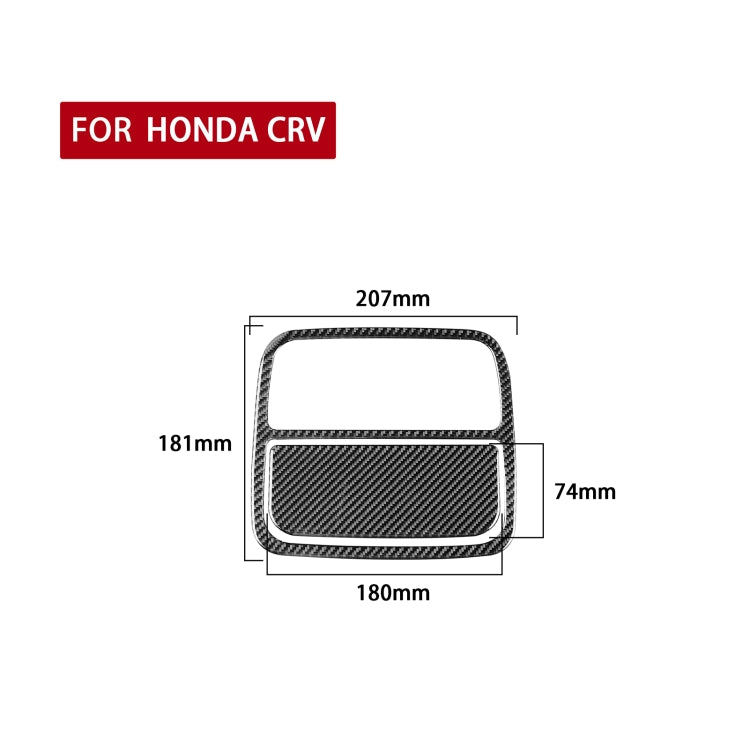 2 PCS / Set Carbon Fiber Car Front Reading Light Panel Decorative Sticker for Honda CRV 2007-2011,Left and Right Drive Universal, Front Reading Light Panel