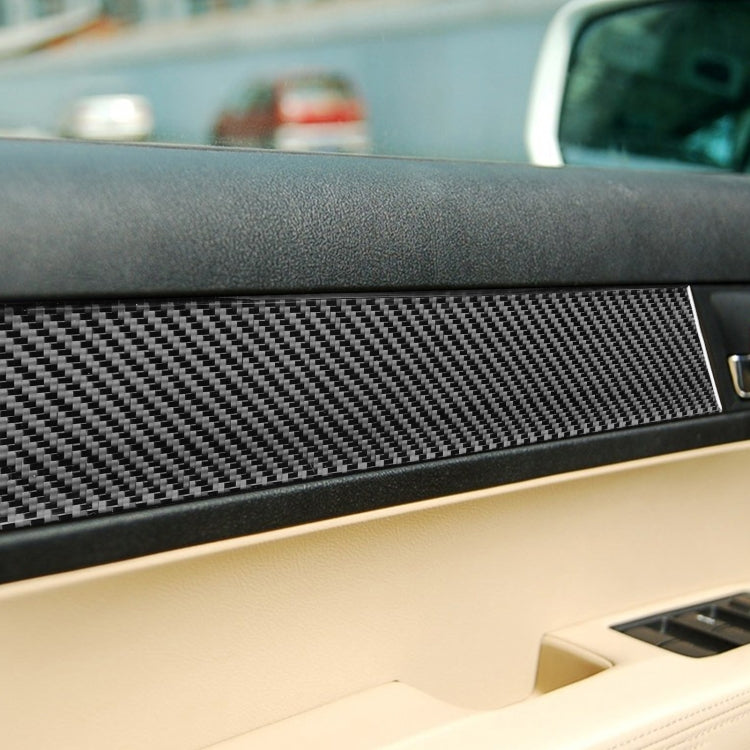 4 PCS / Set Carbon Fiber Car Interior Door Panel Trim Decorative Sticker for Honda CRV 2007-2011,Left and Right Drive Universal, Interior Door Panel Trim