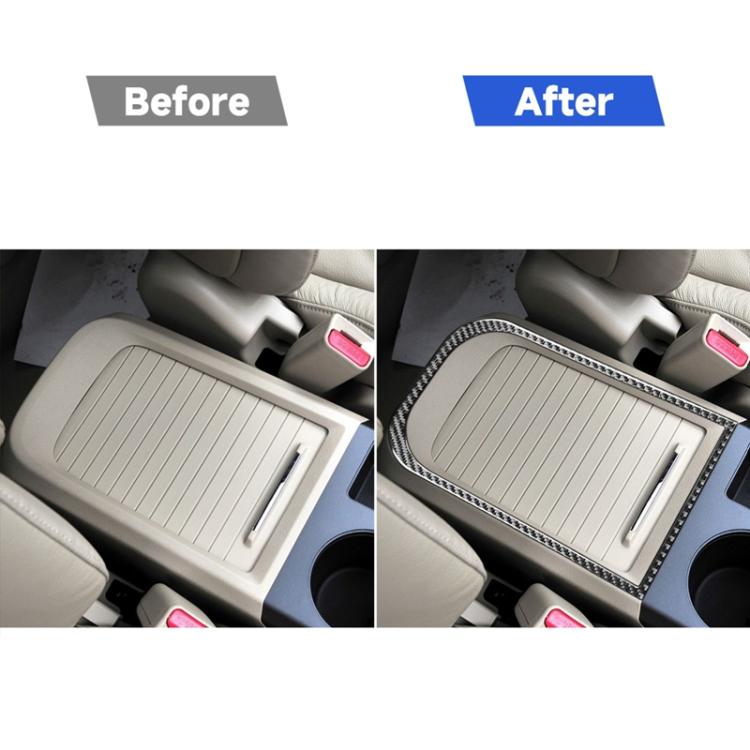 Carbon Fiber Car Handheld Box Panel Frame Decorative Sticker for Honda CRV 2007-2011,Left and Right Drive Universal, Handheld Box Panel Frame