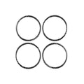 4 PCS / Set Carbon Fiber Car Door Horn Ring Decorative Sticker for Honda CRV 2007-2011,Left and Right Drive Universal, Door Horn Ring