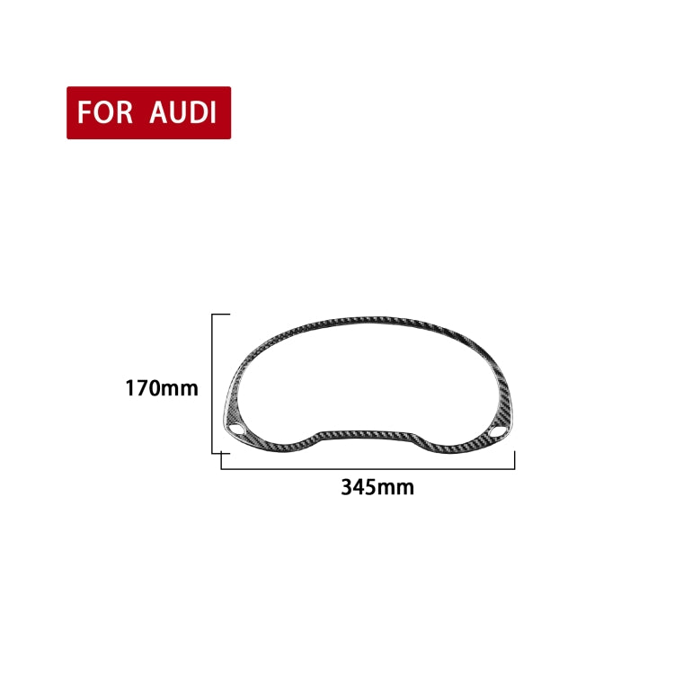 Carbon Fiber Car Dashboard Frame Decorative Sticker for Audi Q3 2013-2018,Left and Right Drive Universal, Dashboard Frame