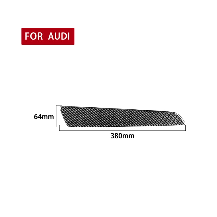 Carbon Fiber Car Co-pilot Trim Decorative Sticker for Audi Q3 2013-2018,Left Drive, Co-pilot Trim ,Left Drive