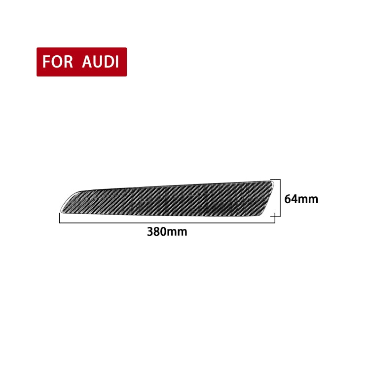 Carbon Fiber Car Co-pilot Trim Decorative Sticker for Audi Q3 2013-2018,Right Drive, Co-pilot Trim ,Right Drive