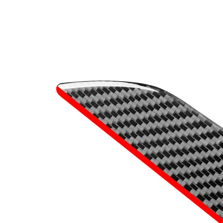 4 PCS / Set Carbon Fiber Car Interior Door Trim Red Edge Decorative Sticker for Audi Q3 2013-2018,Left and Right Drive Universal, Interior Door Trim Red Edge