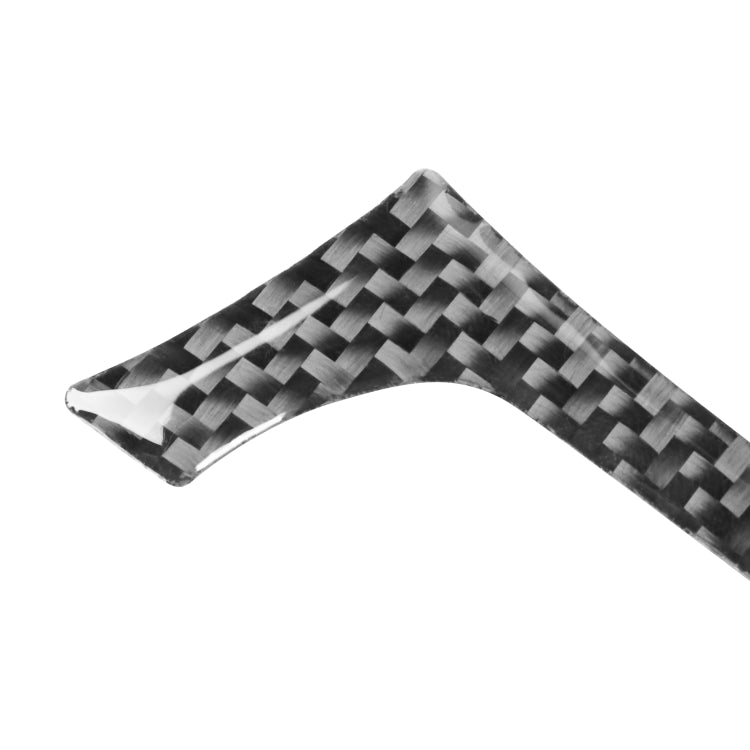 5 PCS / Set Carbon Fiber Car Steering Wheel Decorative Sticker for Dodge Challenger 2015 to Now, Left Driving, Steering Wheel