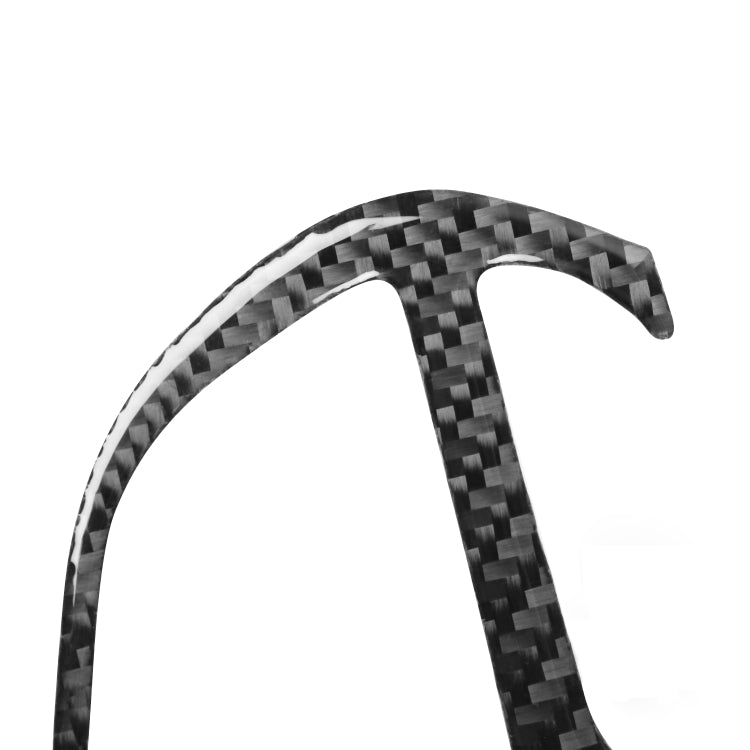 5 PCS / Set Carbon Fiber Car Steering Wheel Decorative Sticker for Dodge Challenger 2015 to Now, Left Driving, Steering Wheel
