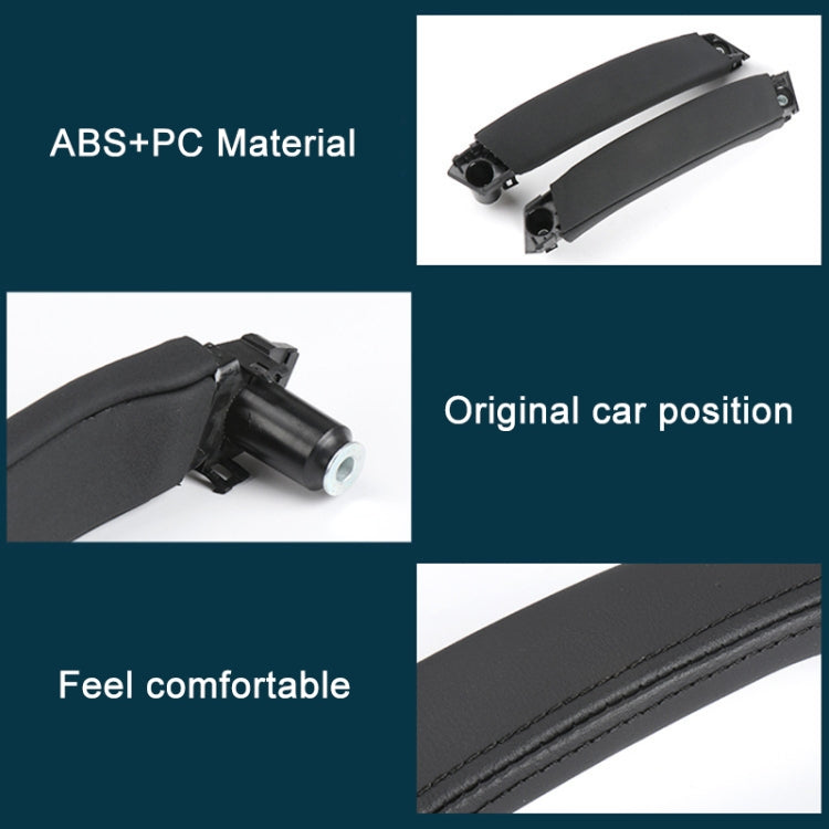 For Land Rover Discovery 2015-2019 Car Leather Texture Inside Door Left Handle LR076163, Left Driving, Leather Texture Left Handle