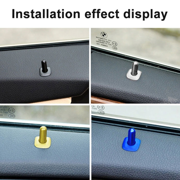 For BMW 5 Series 2011-2017 Car Interior Door Window Trim Panel Locking Knob Button Cover 5142 9171 769, Black