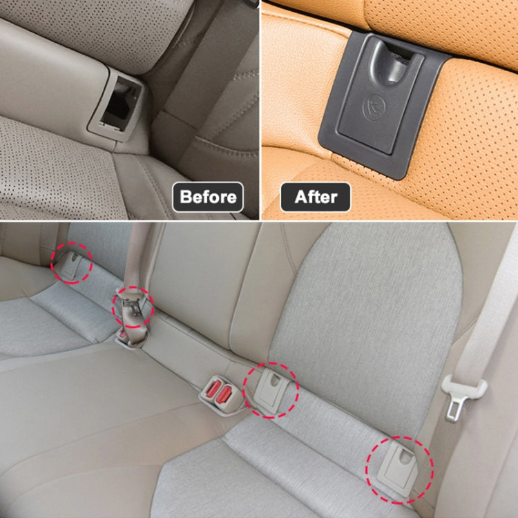 For Toyota Camry 2017- Car Rear Child ISOFIX Switch Seat Safety Cover Assembly 2059200513, ISOFIX Assembly (Black), ISOFIX Assembly (Beige)