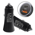 PD 20W Aluminum Alloy Dual Interface Car Fast Charger