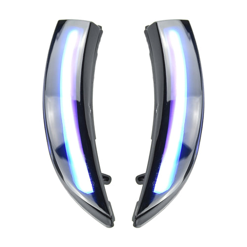 1 Pair For Ford Fiesta 2008-2017 Car Dynamic LED Turn Signal Light Rearview Mirror Flasher Water Blinker, For Ford Fiesta 2008-2017  (Blue)