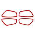 Car Carbon Fiber Inside Door Wrist Frame Decorative Sticker for Honda Tenth Generation Civic 2016-2019, Left and Right Drive Universal, Inside Door Wrist Frame