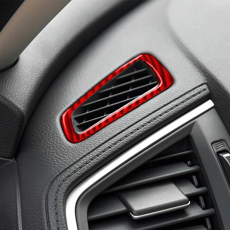 Car Carbon Fiber Dashboard Air Outlet Decorative Sticker for Honda Tenth Generation Civic 2016-2019, Right Drive, Dashboard Air Outlet Right Drive