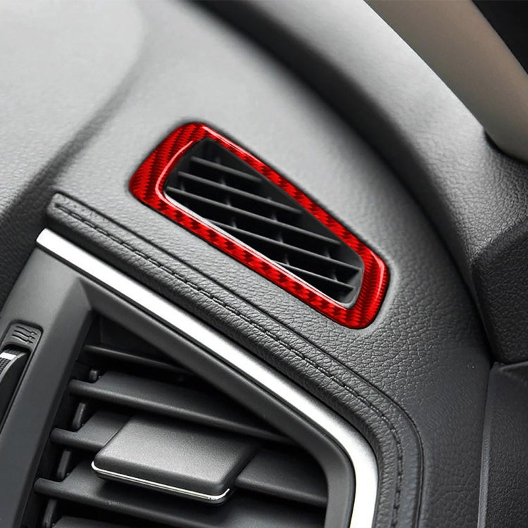 Car Carbon Fiber Dashboard Air Outlet Decorative Sticker for Honda Tenth Generation Civic 2016-2019, Left Drive, Dashboard Air Outlet Left Drive