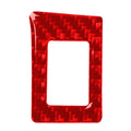 Car Carbon Fiber Double Flash Light Decorative Sticker for Honda Tenth Generation Civic 2016-2019, Left Drive, Double Flash Light Left Drive