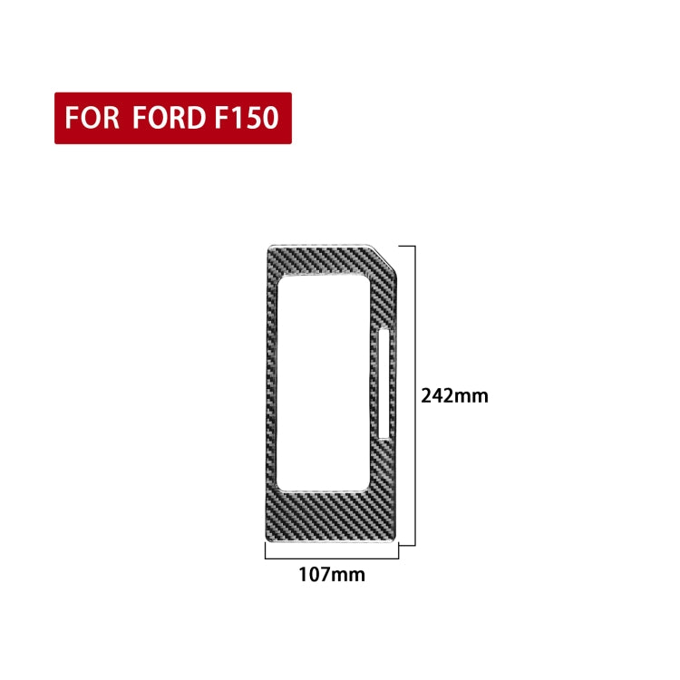 Car Carbon Fiber Gear Panel B Decorative Sticker for Ford F150 2017-2020, Right Drive, Gear Panel B, Right Drive