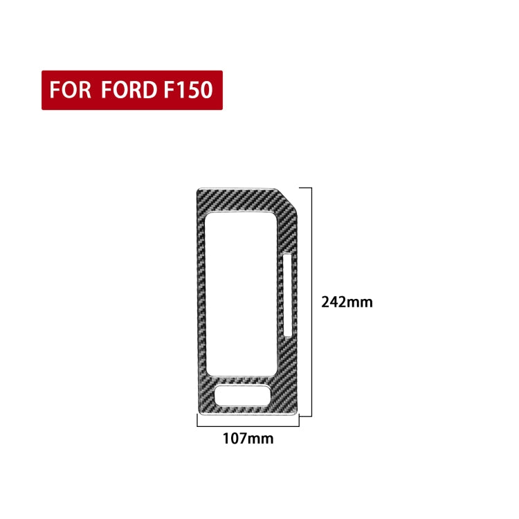 Car Carbon Fiber Gear Panel A Decorative Sticker for Ford F150 2017-2020, Right Drive, Gear Panel A, Right Drive