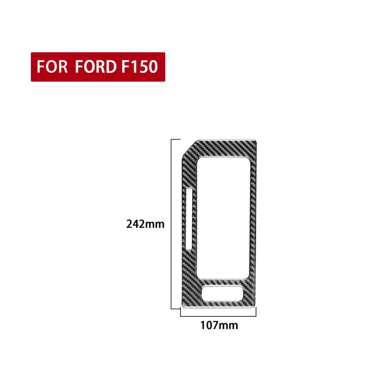 Car Carbon Fiber Gear Panel A Decorative Sticker for Ford F150 2017-2020, Left Drive, Gear Panel A, Left Drive