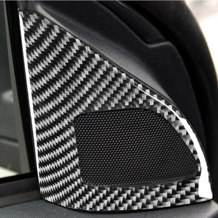 2 PCS Car Carbon Fiber Left and Right Speakers Decorative Sticker for Mitsubishi Lancer EVO (Only GTS) 2008-2015, Left and Right Drive Universal, Left and Right Speakers (Only GTS)