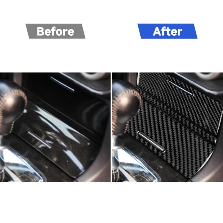 3 PCS Car Carbon Fiber Storage Box Decorative Sticker for Mitsubishi Lancer EVO (Only GT / GTS) 2010-2015, Left and Right Drive Universal, Storage Box