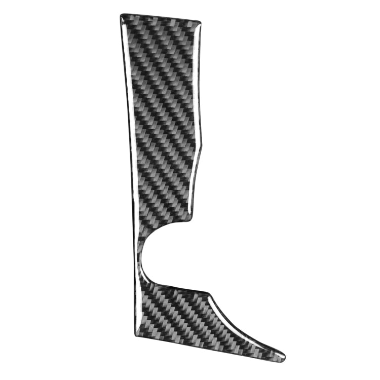 Car Carbon Fiber INFO Button Decorative Sticker for Mitsubishi Lancer EVO 2008-2015, Left Drive, INFO Button