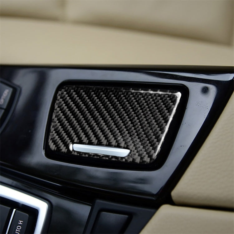 Three Color Carbon Fiber Car Ashtray Decorative Sticker for BMW 5 Series F10 2011-2017, Ashtray(Three Color), Ashtray